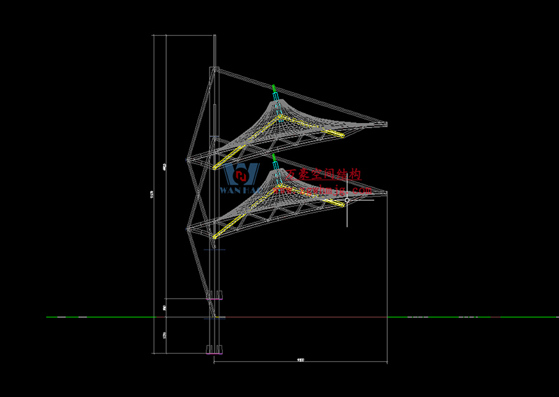 萬豪2023第5標-四川職業(yè)技術(shù)學院鋰電科技學院建設(shè)項目看臺膜結(jié)構(gòu)工程