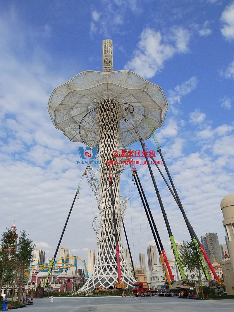 身姿輕盈，造型優美的膜結構建筑