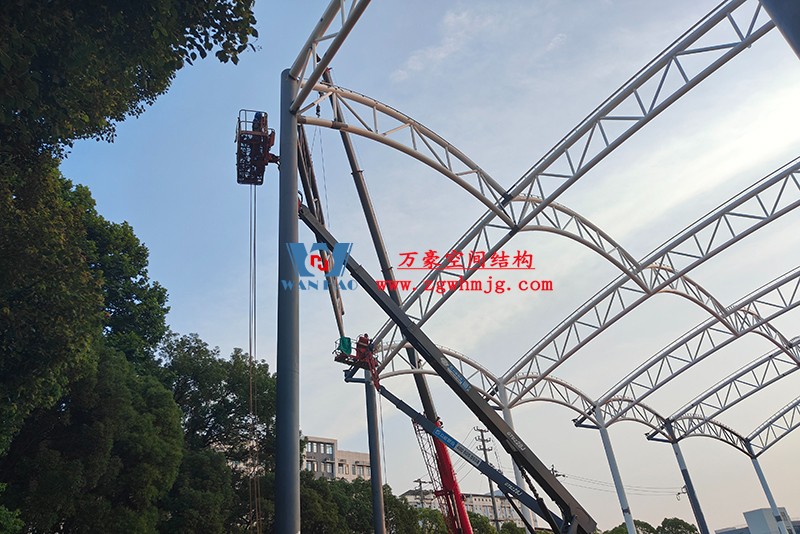 國網江西省電力有限公司培訓中心實訓基地改造膜結構項目最新施工進度 國網江西省電力有限公司培訓中心實訓基地改造膜結構項目最新施工進度