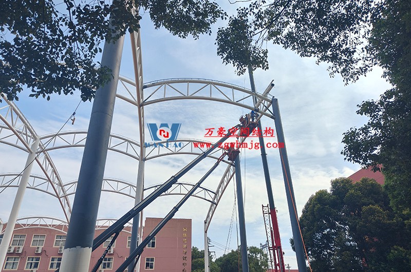 國網江西省電力有限公司培訓中心實訓基地改造膜結構項目最新施工進度 國網江西省電力有限公司培訓中心實訓基地改造膜結構項目最新施工進度