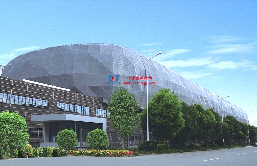 有骨骼、有皮膚的PTFE膜結構建筑