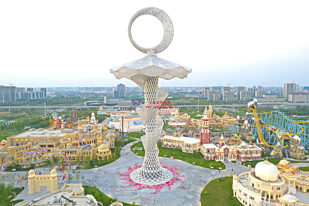 ETFE膜結構地標塔—以愛之名,點亮絲路歡樂世界 ETFE膜結構地標塔—以愛之名,點亮絲路歡樂世界