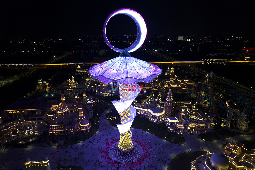 ETFE膜結構地標塔—以愛之名,點亮絲路歡樂世界 ETFE膜結構地標塔—以愛之名,點亮絲路歡樂世界