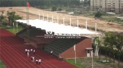 安慶市第二中學(xué)風(fēng)雨看臺雨棚工程完工