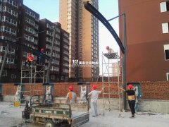 河南省新能源充電樁雨棚項目施工現場