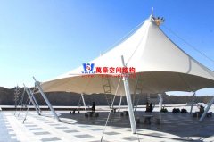 張拉膜涼亭有什么優點？一般張拉膜結構涼亭價格是多少？