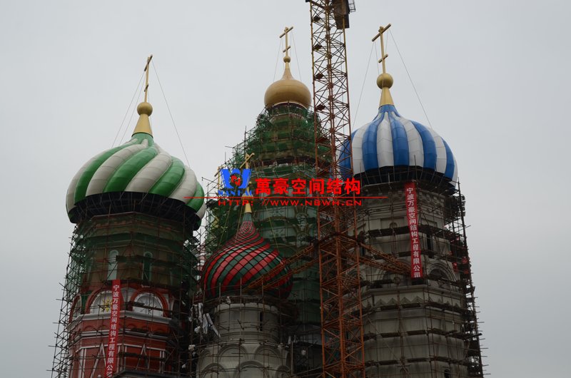 橫店俄羅斯館張拉膜結構